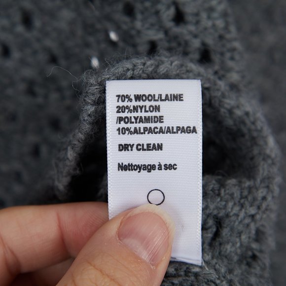 James Perse Gray Cowl Neck Sweater Wool Alpaca Size 2 (US Med) - Picture 8 of 9